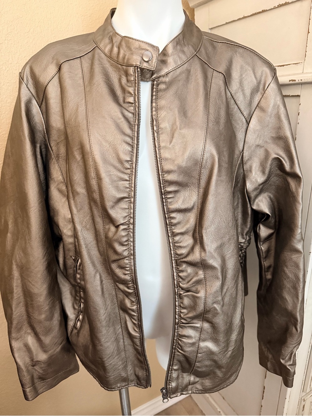Baccini Metallic Bronze Jacket